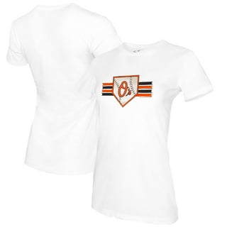 Infant Tiny Turnip White/Black Baltimore Orioles Jada Raglan 3/4-Sleeve T-Shirt