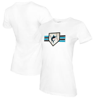 Touch Marlins Halftime Back Wrap Top V-Neck T-Shirt - Women's