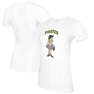 NEW '47 Pittsburgh Pirates Shirt Mens Medium White Black 3/4 Sleeve  MLB Baseball