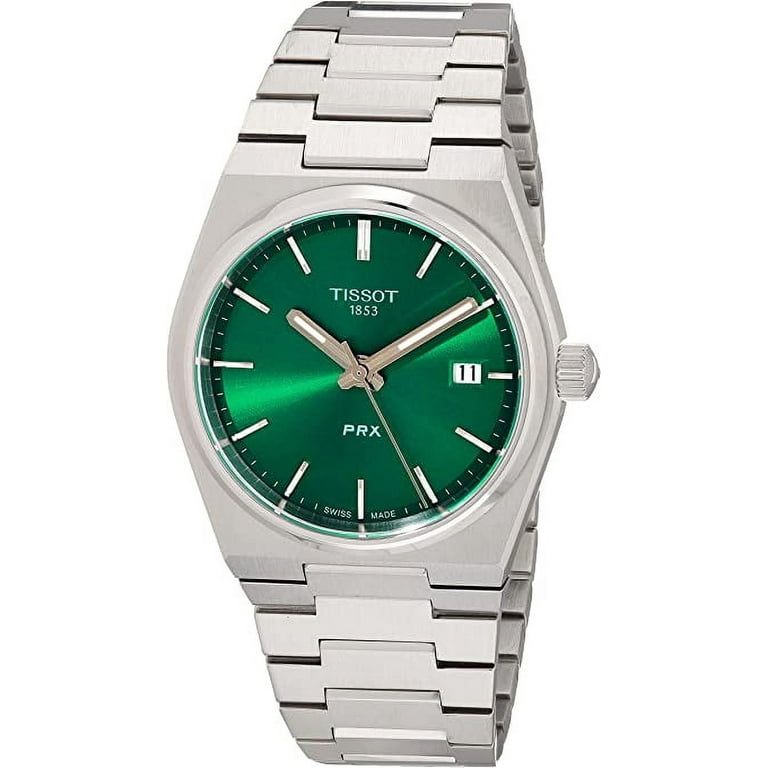 時計 TISSOT Swiss 1853 Tissot Women's PRX 1853 Swiss Watch, 35mm Green Dial