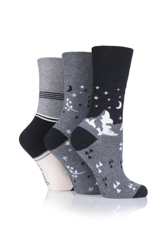 Women's To The Moon & Stars Novelty Crew Sock