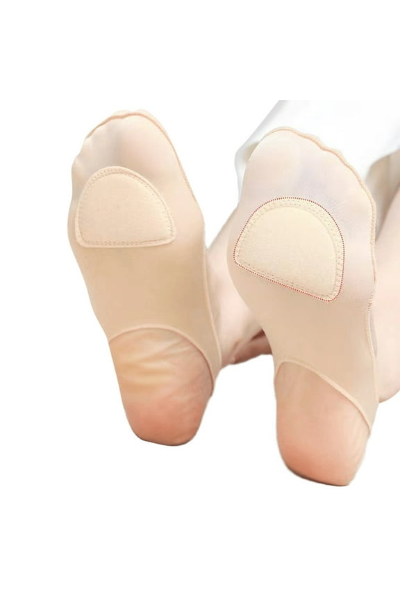 Women's Toe Cover with Padding Toe Toppers Liner Sock of Foot Cushion Socks