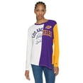 thumbnail image 1 of Women's Tommy Jeans White/Purple Los Angeles Lakers Amelia Color Blocked Long Sleeve T-Shirt, 1 of 3