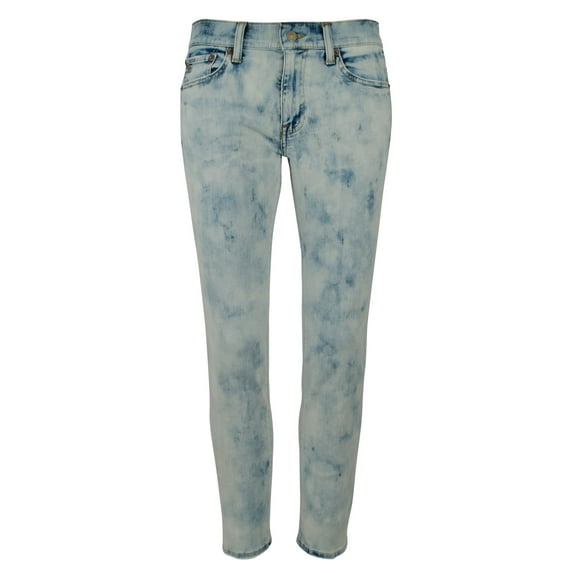 POLO RALPH LAUREN Women's Stretch Tompkins Skinny Crop Denim Jeans Pants BI 25 Bleached Indigo