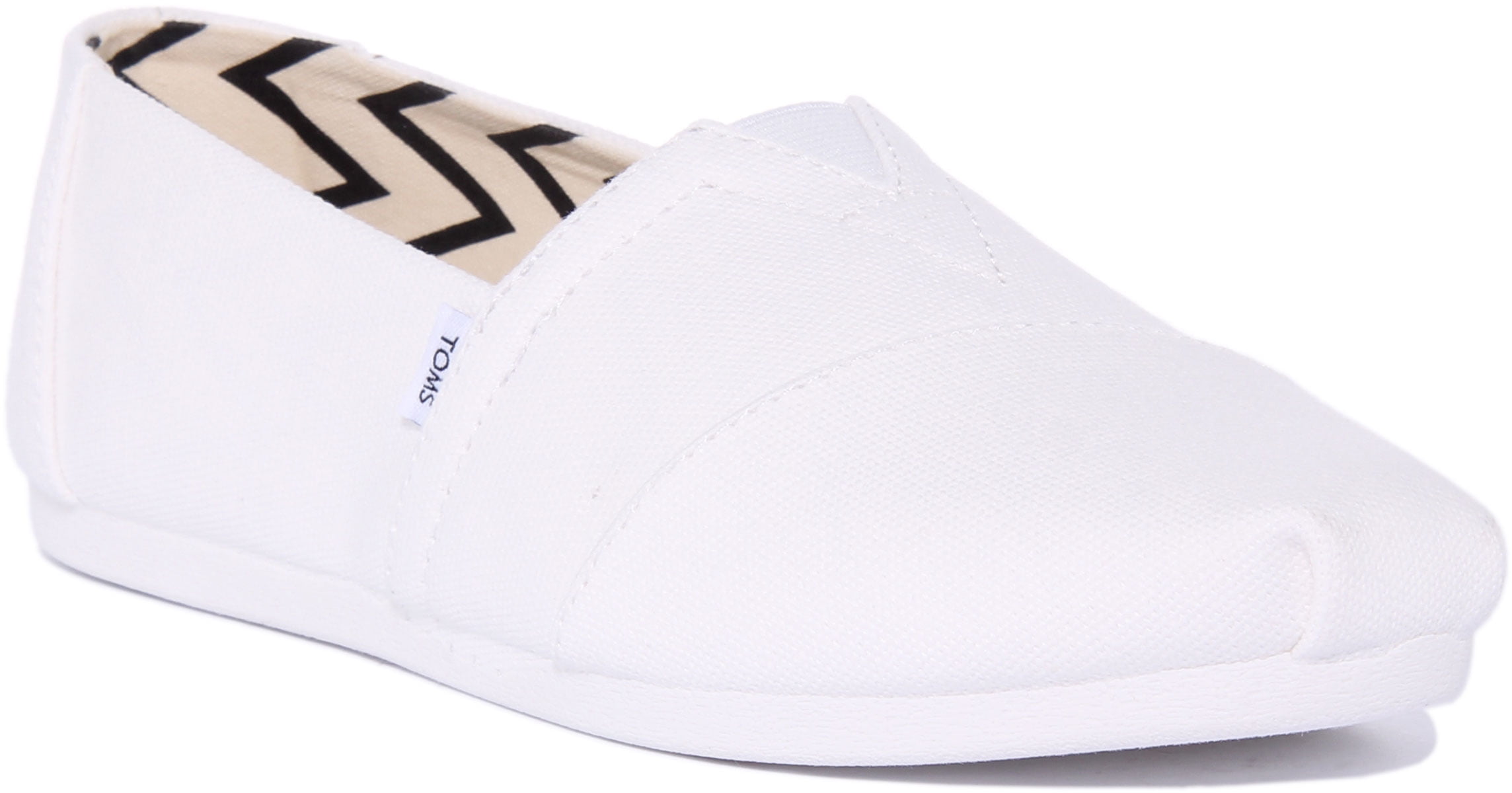 Toms Alpargata Women's Recycled Cotton Canvas Slip On Trainers In