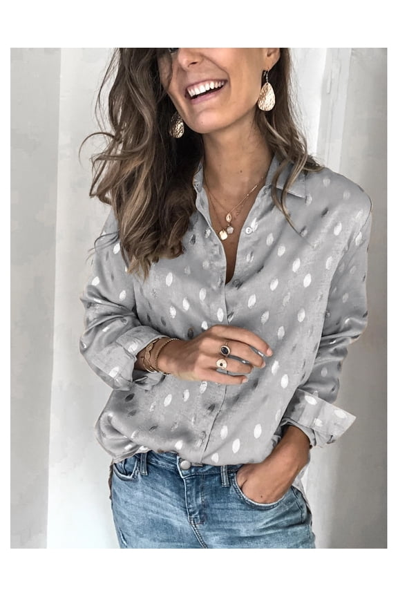 Women's Top Blouses Long Sleeve Elegant Leisure Floral Print Bluses Shirt Plus Size Blouse