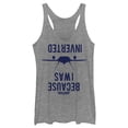thumbnail image 1 of Women's Top Gun Because I Was Inverted  Racerback Tank Top, 1 of 4