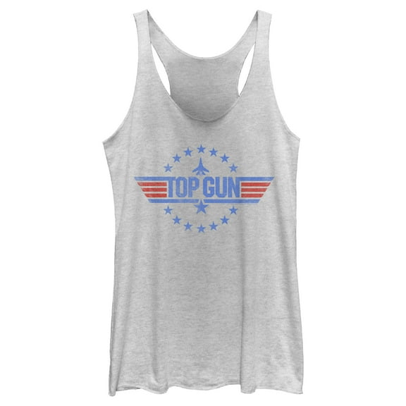 Women's Top Gun Circle of Stars Logo  Racerback Tank Top