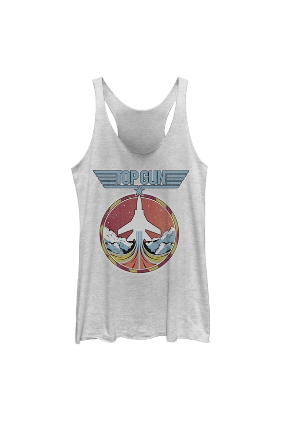 Women's Top Gun Fighter Jet Liftoff Racerback Tank Top