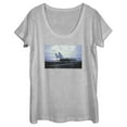 thumbnail image 1 of Women's Top Gun Fighter Jet Ready for Takeoff Distressed  Scoop Neck, 1 of 4