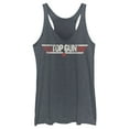 thumbnail image 1 of Women's Top Gun Logo Distressed  Racerback Tank Top, 1 of 4