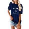 thumbnail image 1 of Women's Top Sunrise Cactus Printed Round Neck Short Sleeve T-shirt, 1 of 2