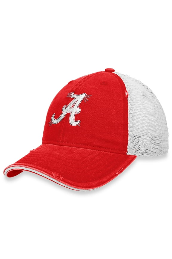 Women's Top of the World Crimson/White Alabama Crimson Tide Radiant Trucker Snapback Hat