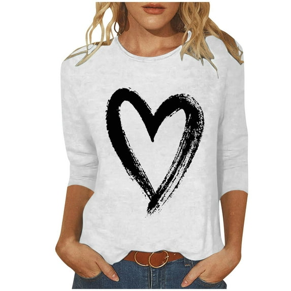 Women's Tops 3/4 Sleeve Womens 3/4 Sleeve Tops Womens T Shirts V Neck 3/4 sleeve top Todays Daily Deals