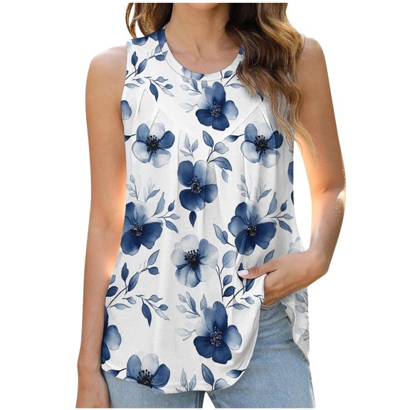 Women's Tops Casual Loose Fit Going Out Tops Plus Size Pink Vneck Tshirts Shirts Plus Ladies Tops And Blouses White Sleeveless