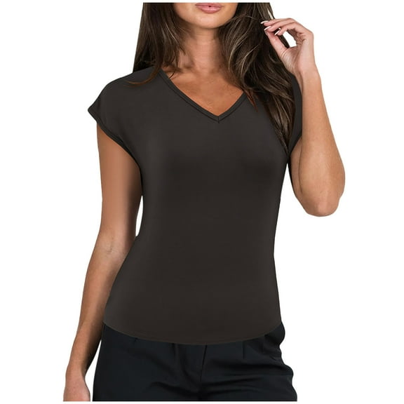 Women's Tops Casual Loose Fit Plus Size Tops 4X Cotton Graphic Tshirts Shirts Vintage Black Blouses Short Sleeve Dressy