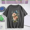 thumbnail image 1 of Women's Large Short Sleeve T-Shirt Printed Casual Top Under $5 Comfortable Cotton Tee for Everyday Wear, 1 of 4