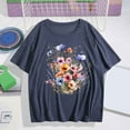 thumbnail image 1 of Women's Large Short Sleeve T-Shirt Printed Casual Top Under $5 Comfortable Cotton Tee for Everyday Wear, 1 of 4