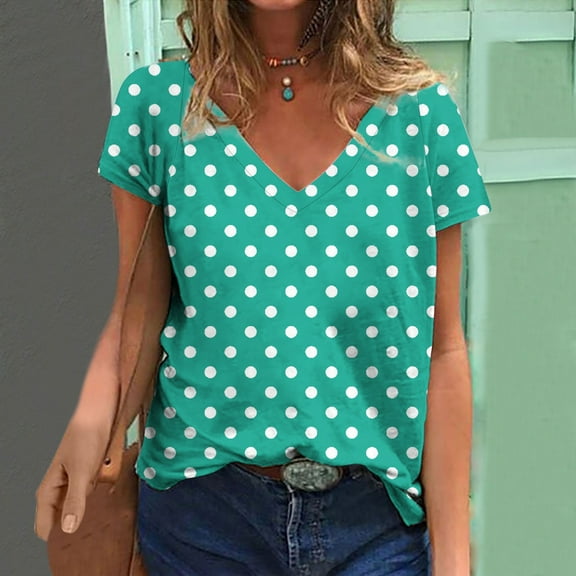 Women's Tops Short Sleeve V Neck Womens T Shirts Casual Plus Size Printed Shirts for Women Oversized Tshirts My Orders