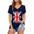 thumbnail image 1 of Women's Tops T Shirts Graphic Print Short Sleeve Blend Boho Shirts, 1 of 5