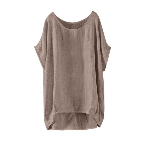 Women's Tops, Tees & Blouses Casual Pullover Sleeve T Shirt Thin Short Top Blouse Loose Blouse Womens Fashion Clothing