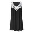 thumbnail image 1 of Women's Tops Tees Blouses Lace Neckline Loose Summer Sleeveless Basic Shirts Tank Tops for Women, 1 of 5