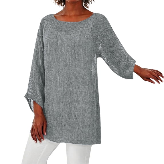 Women's Tops, Tees & Blouses Plus Size Long Sleeve Irregular Baggy Casual Blouse Cute Summer Tops