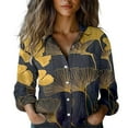 thumbnail image 1 of Women's Tops, Tees & Blouses Printed Long Sleeve Button Down Womens Spring Summer Shirts, 1 of 4