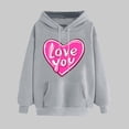 thumbnail image 1 of Women's Tops Women's Clothing Ndbuld Women's Print Winter Hoodie Pullover Tops Long Sleeved Comfortable Sweatshirt Rollbacks, 1 of 5