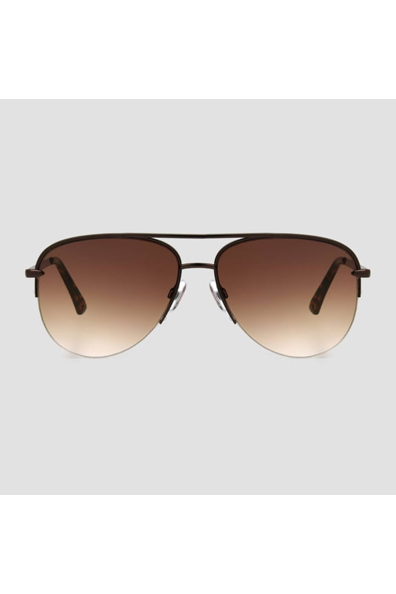 Women's Tortoise Shell Print Aviator Sunglasses - Universal Thread Light Brown: Scratch-Resistant, UV Protection