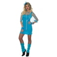 thumbnail image 1 of Women's Totally 80s Neon Blue Party Groupie Girl Costume Small 4-6, 1 of 2