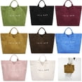 thumbnail image 1 of Women's Tote Bag Large Capacity Letter Casual Handbags, Daily Versatile Shoulder Bag for Shopping, Work, 1 of 7