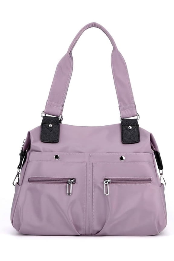 Women's Tote Bag Multi Pocket Waterproof Nylon Handbag Purse Casual Travel Shoulder Bag Hobo Bag