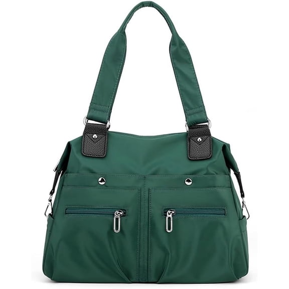 Women's Tote Bag Multi Pocket Waterproof Nylon Handbag Purse Casual Travel Shoulder Bag Hobo Bag