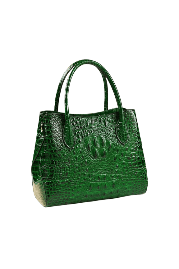 Women's Tote Bags Crocodile Pattern Women Handbags Genuine Leather Mother Large Capacity Portable Shoulder Messenger Bag