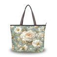 thumbnail image 1 of Women's Tote Handbag Cloth Handbag Large Tote Bag Shopping Bag Vintage Floral Pattern, 1 of 8