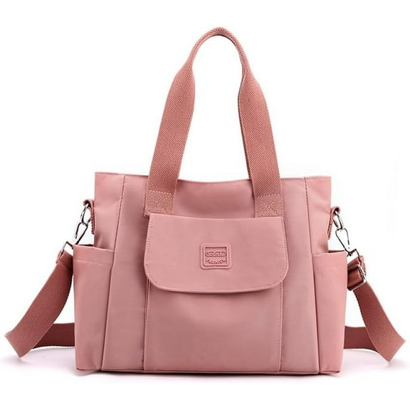 Women's Tote Purses Multi-pocket Shoulder Crossbody Bag Light Large Handbags for Work Travel Shopping