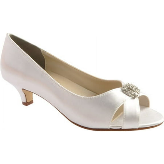 Benjamin Walk 848231012665 Touch Ups Womens Dot Pump, White - Medium 5.5