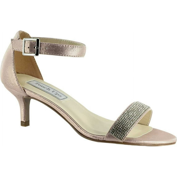 touch ups women's isadora heeled sandal, champagne, 9.5 m us