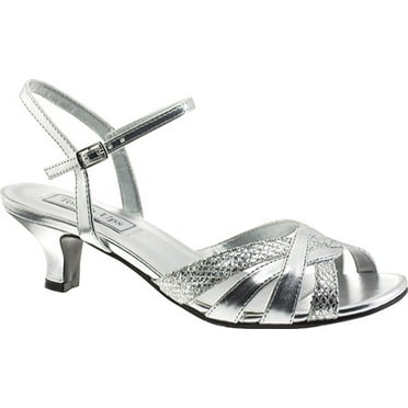 Women's Touch Ups Jane Sandal Silver Glitter 7 M