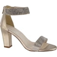 thumbnail image 1 of Women's Touch Ups Marley Heeled Sandal Champagne Shimmer Fabric 7 M, 1 of 2