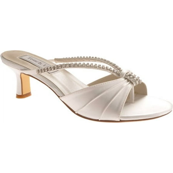 Benjamin Walk 843379078801 Touch Ups Womens Phoebe Slide, White - Medium 9