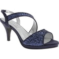 thumbnail image 1 of Benjamin Walk 848231029892 Touch Ups Womens Reagan Platform Sandal, Navy - Medium 11, 1 of 6