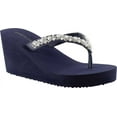 thumbnail image 1 of Touch Ups Women's Shelly Wedge Sandal, Navy, Size 7.0, 1 of 2
