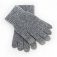thumbnail image 1 of Women's Winter Touchscreen Gloves with Solid Color Splice Design for Cold Weather and Daily Use, 1 of 5