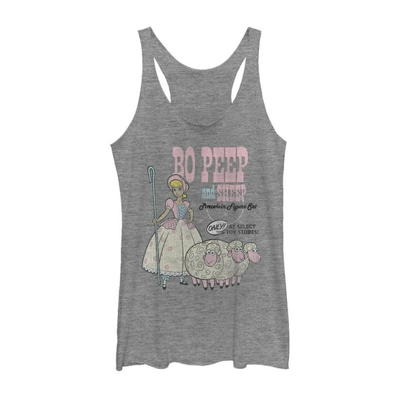 Women's Toy Story Bo Peep Select Stores Racerback Tank Top Gray Heather Large