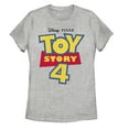 thumbnail image 1 of Women's Toy Story Bold Logo Graphic Tee Athletic Heather 2X Large, 1 of 3