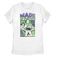 thumbnail image 1 of Women's Toy Story Buzz Lightyear Made in 90s  Graphic Tee White Medium, 1 of 4
