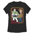 thumbnail image 1 of Women's Toy Story Buzz & Woody Portraits  Graphic T-Shirt, 1 of 4