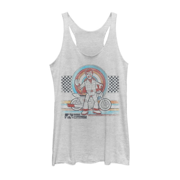 Women's Toy Story Caboom Retro  Racerback Tank Top White Heather 2X Large